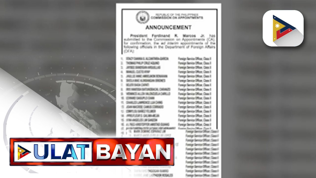 PBBM, kinumpirma ang ad interim appointments ng 36 na foreign senior officer class II ng DFA