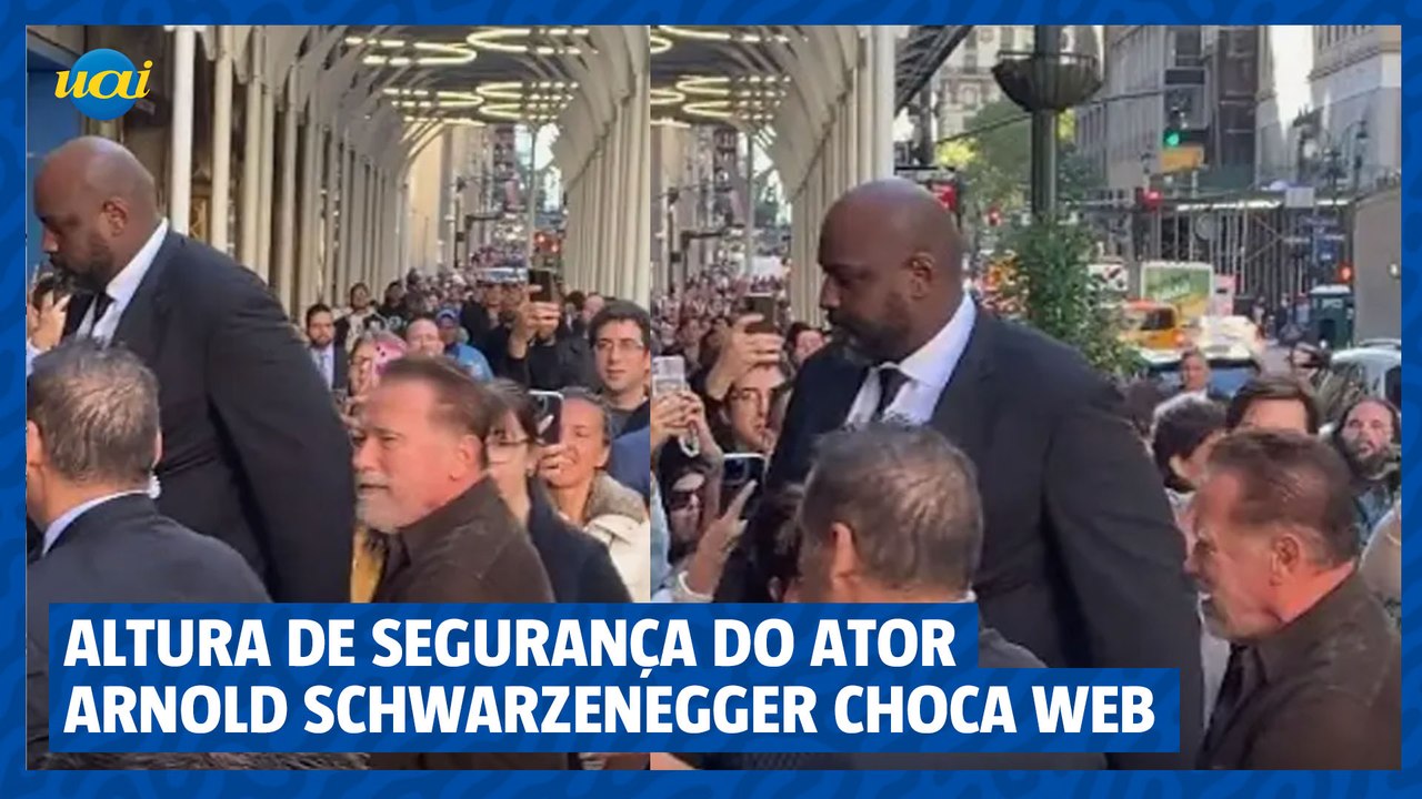 Altura de segurança do ator Arnold SCHWARZENEGGER choca web