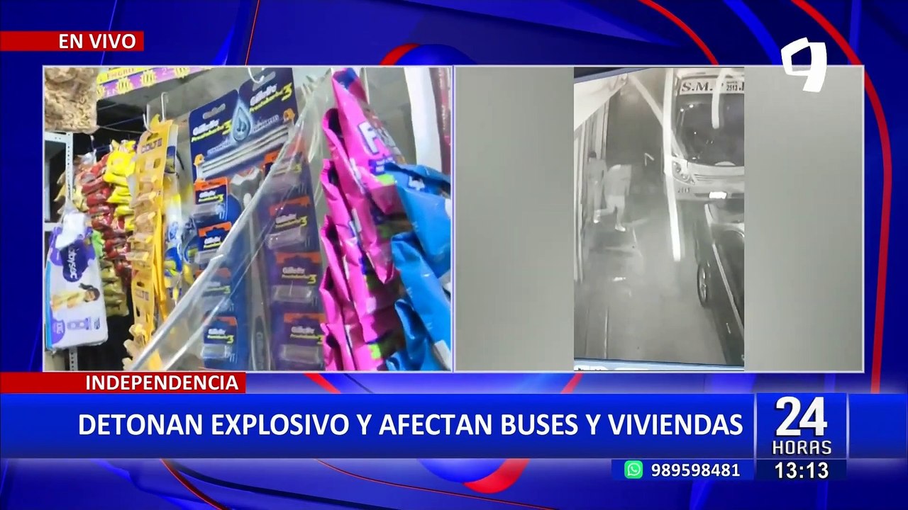 Caos en Independencia: Detonación de explosivo dejó 20 viviendas y 3 autobuses dañados