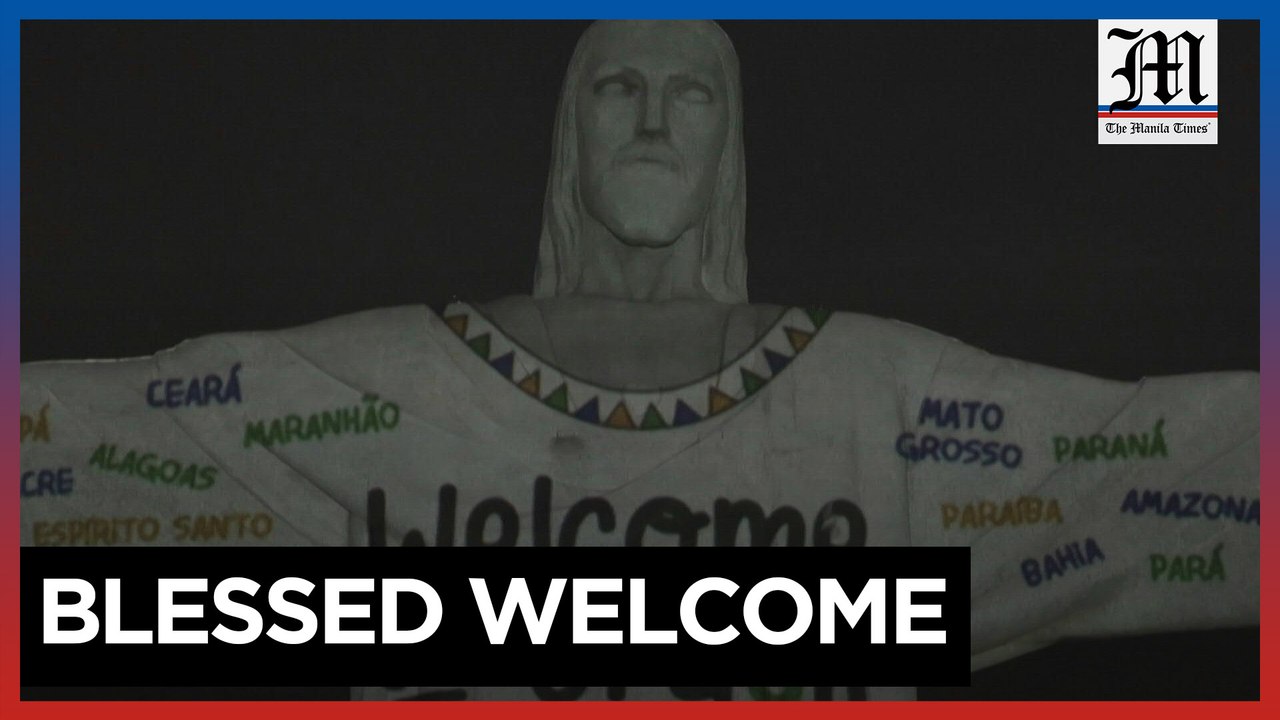 Christ the redeemer welcomes Taylor Swift to Brazil