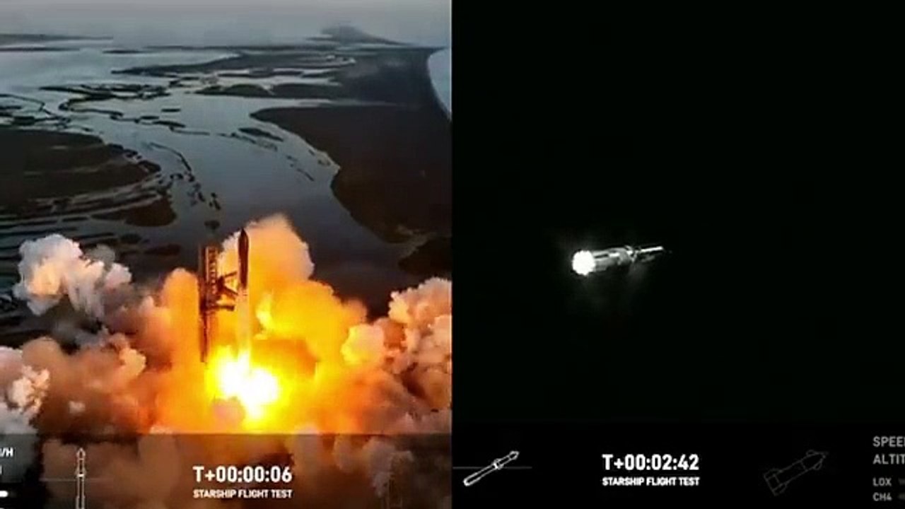 Explosión del cohete Starship de Space X