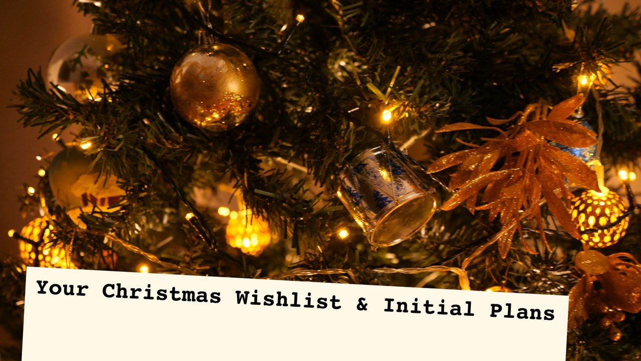 Your Christmas Wishlist and Initial Plans