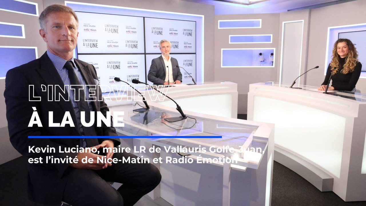 Kevin Luciano, maire de Vallauris Golfe Juan, est l'invité de L'Interview à la une