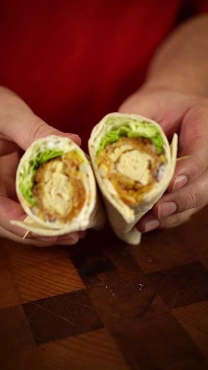 Wrap au poulet panés et cheddar ! #Dailyfood #recette #cuisine