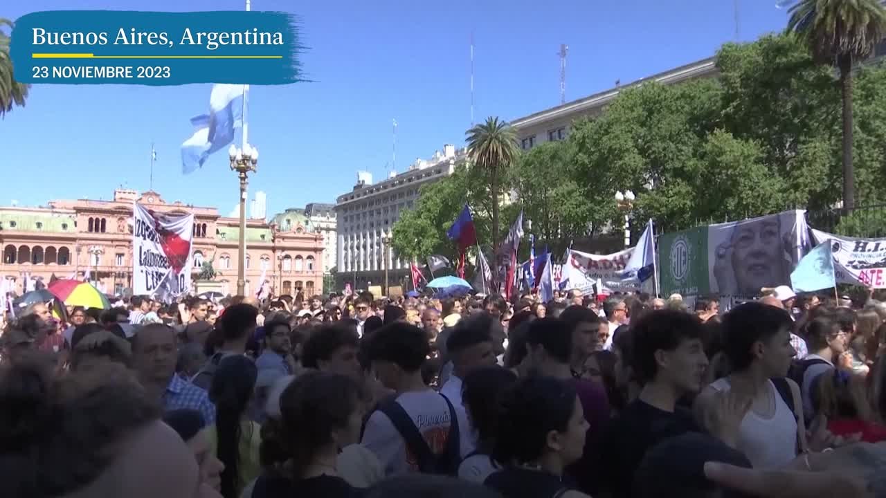 Protestas contra Javier Milei
