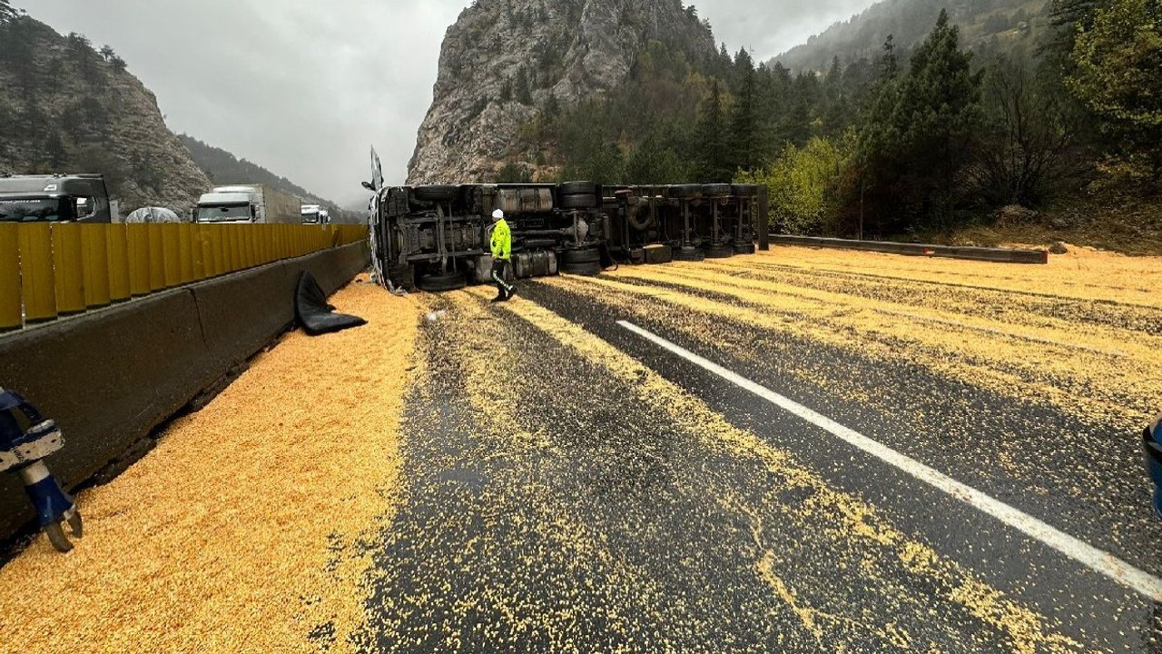 Tonlarca tahıl yola döküldü