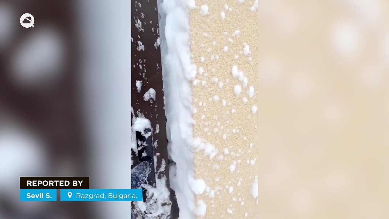 Impressive snowstorm in Razgrad, Bulgaria.