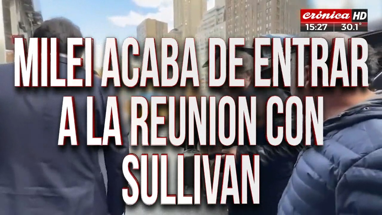 Milei ya está reunido con Jake Sullivan en la Casa Blanca