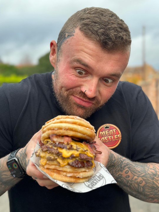 World's most calorific burger includes eight Krispy Kreme donut buns