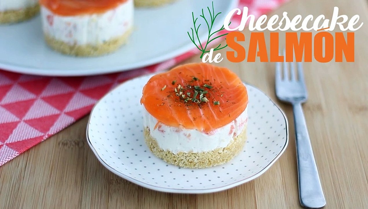 Cheesecake salado de salmón