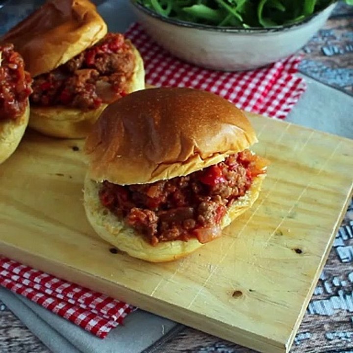 Hamburguesa estilo sloppy joes