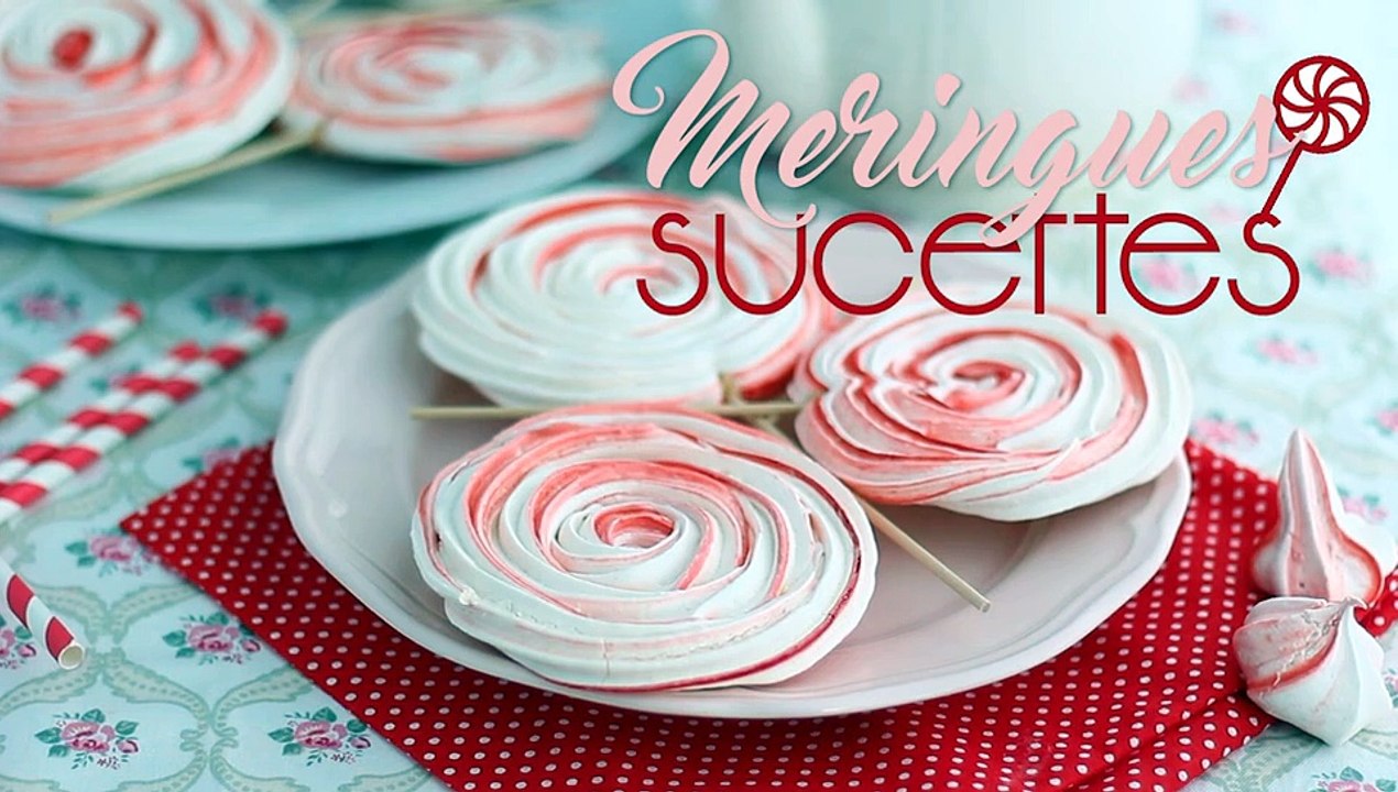 Meringues sucettes