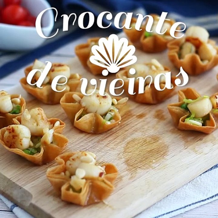 Crocantes de vieiras
