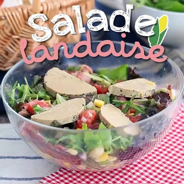 Salade landaise au foie gras (salade périgourdine)