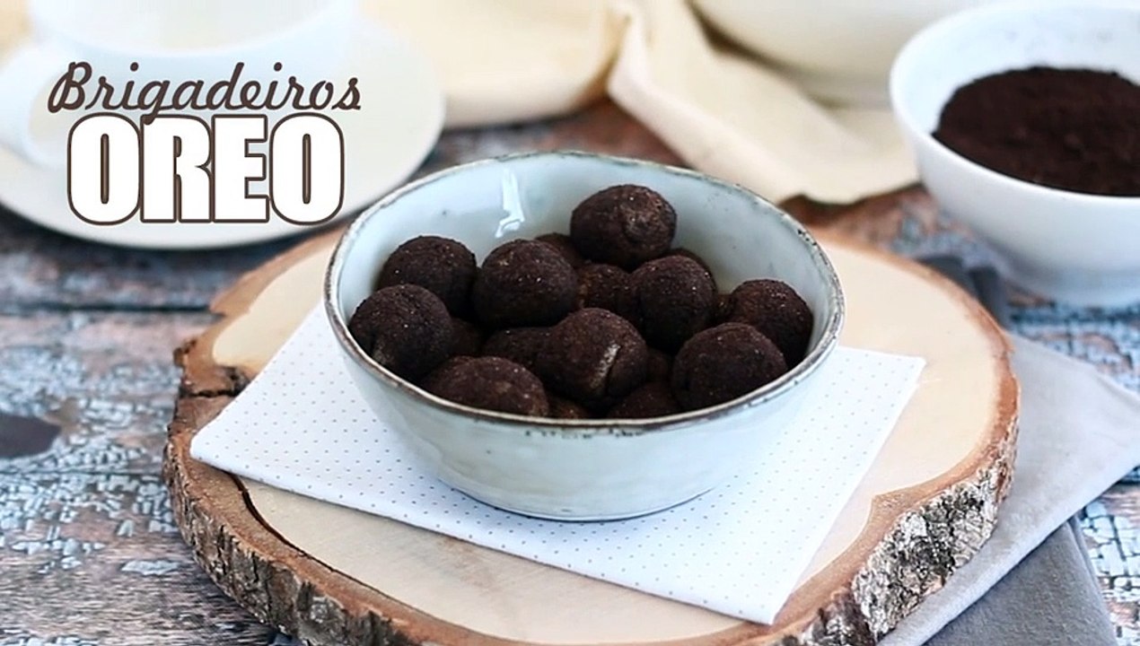 Brigadeiros gourmet de oreo (trufas de oreo)