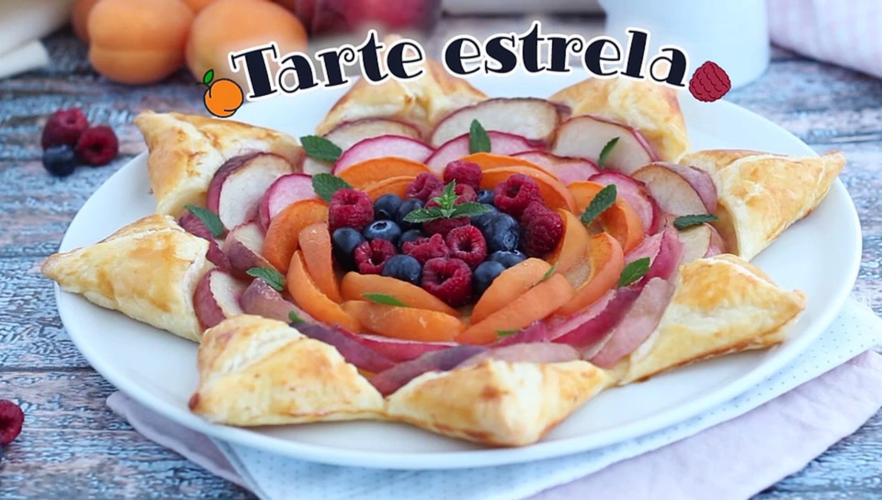 Tarte estrela de frutas