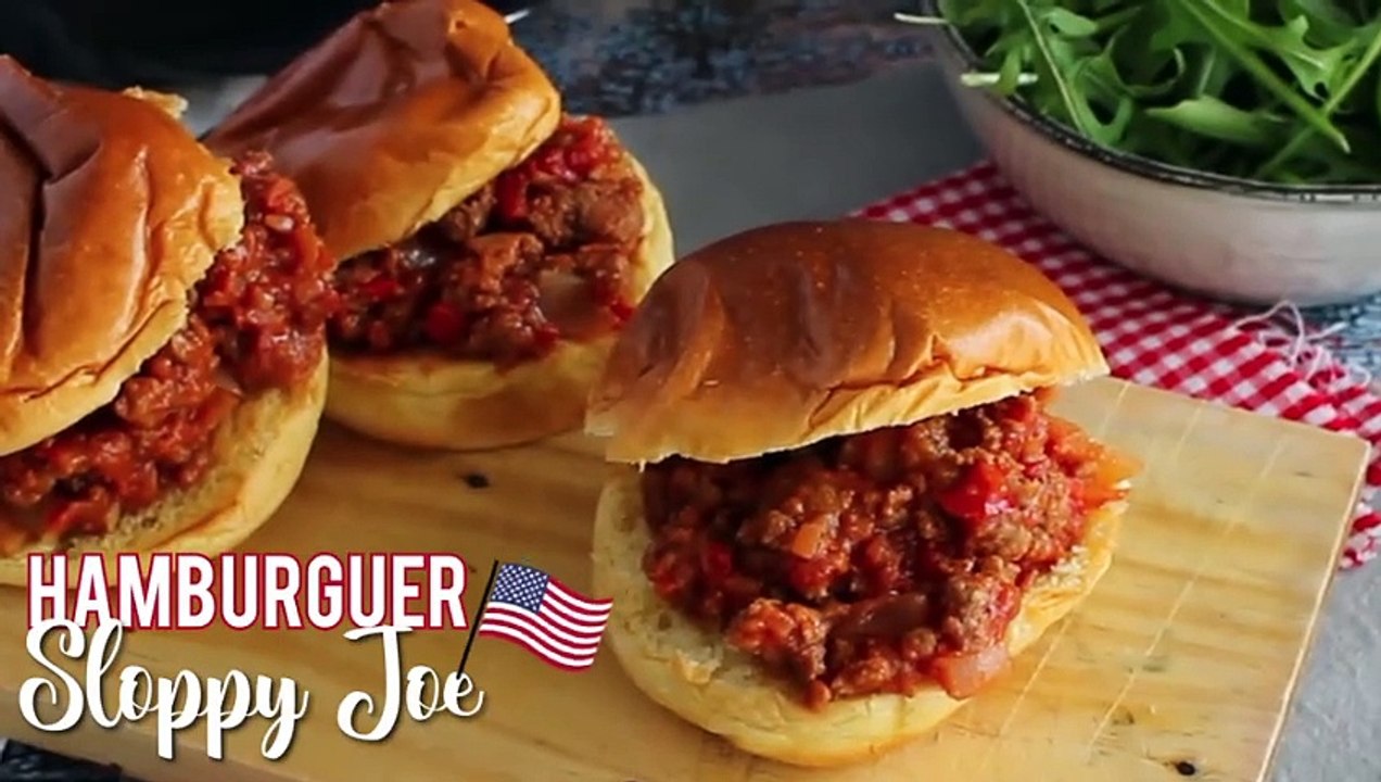 Hambúrguer estilo sloppy joes
