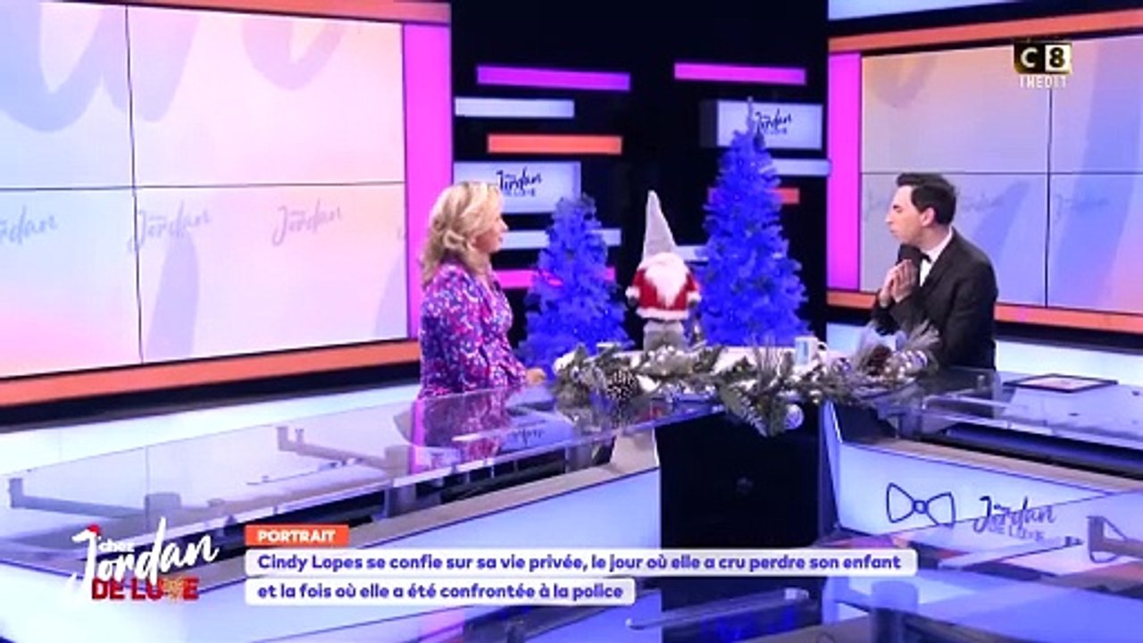 Cindy Lopes dans l'émission "Chez Jordan de Luxe" sur C8.