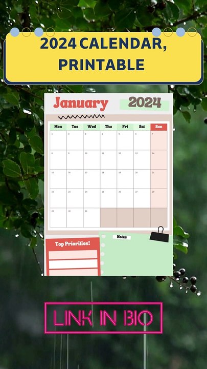 2024 calendar, printable