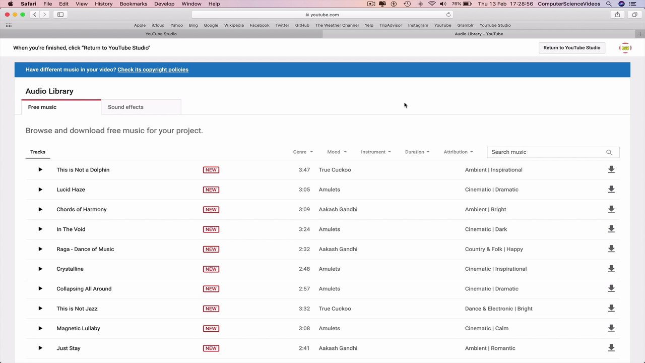 How to USE YouTube - Access Your YouTube Studio's Audio Library | Tutorial 10