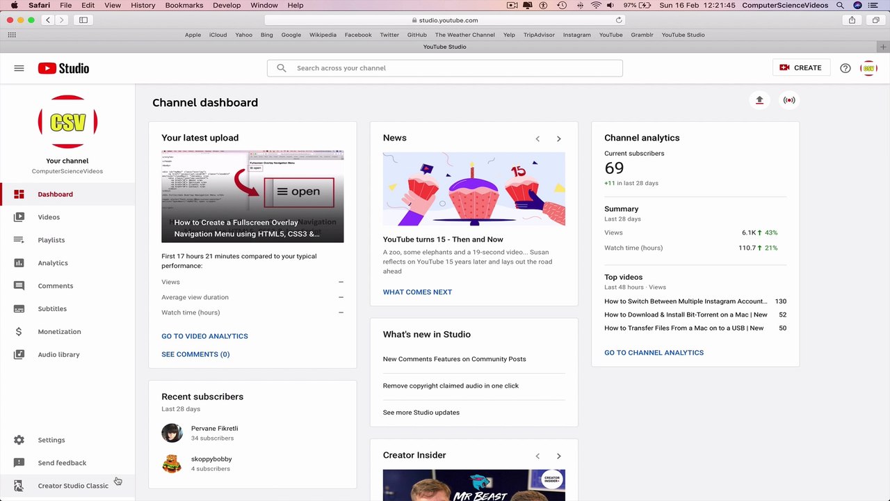 How to USE YouTube - Access Your YouTube Creator Studio Classic | Tutorial 13