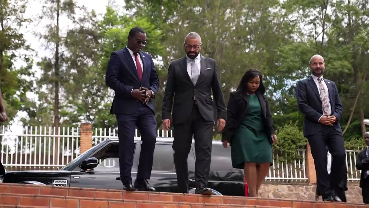 James Cleverly visits Rwandan genocide memorial museum