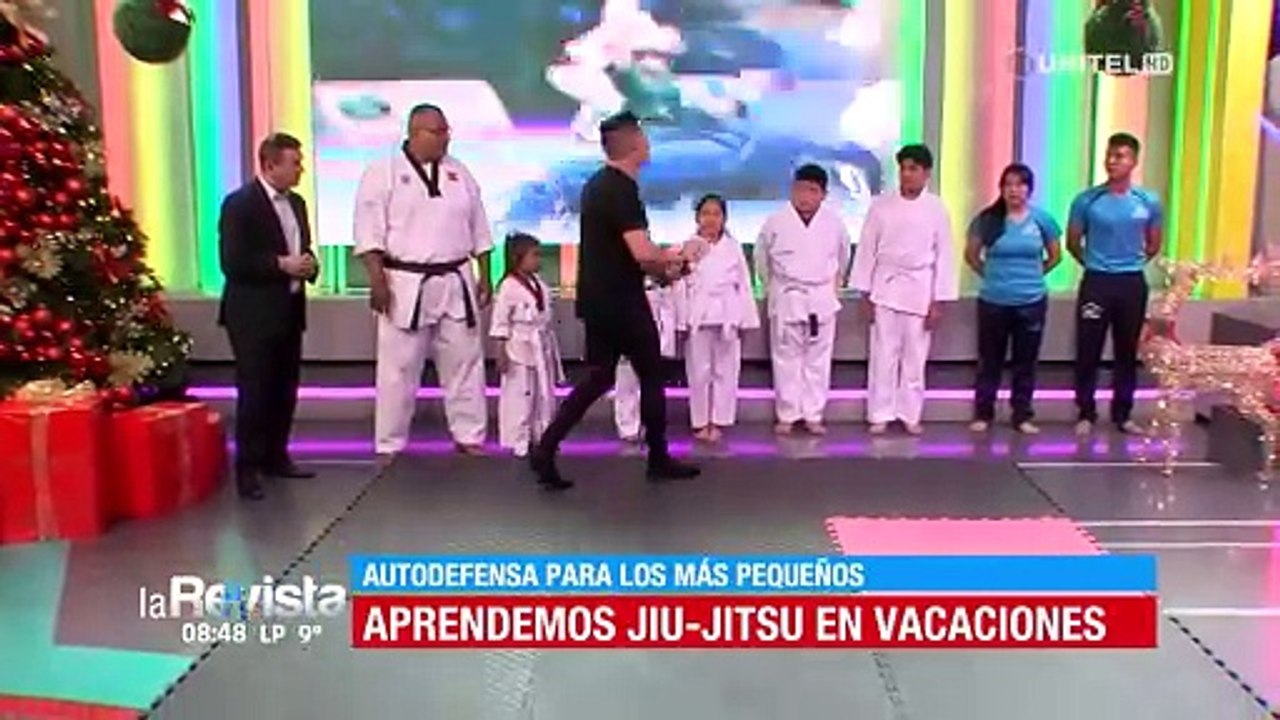 Así terminó Ronald Arnez en una demostración para aprender Jiu-Jitsu