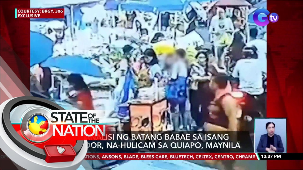 Pananalisi ng batang babae sa isang vendor, na-hulicam sa Quiapo, Maynila | SONA