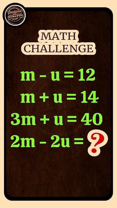 An entertaining mathematical challenge. (VIDEO 3).