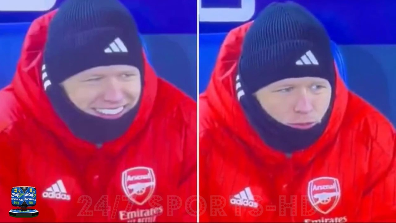 Arsenal's Back up Goalkeeper Aaron Ramsdale Appears to LAUGH Moments after David Raya's Howler