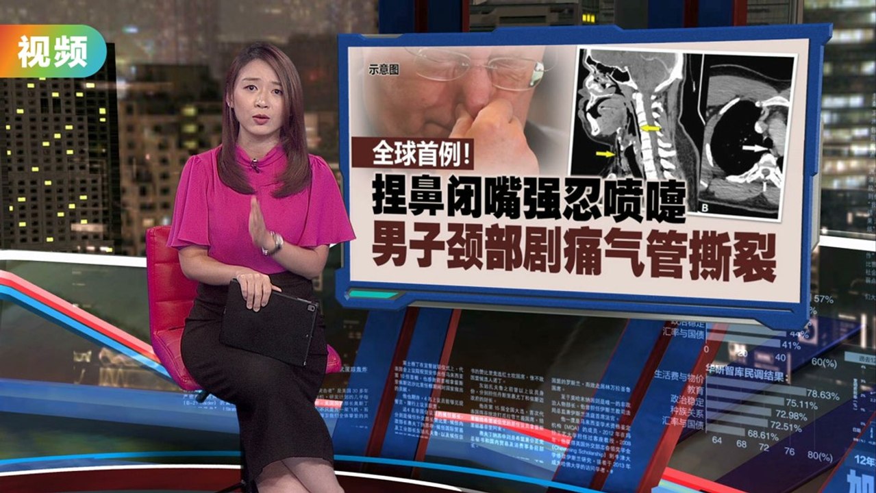 男子捏鼻捂嘴强忍喷嚏    竟导致气管撕裂