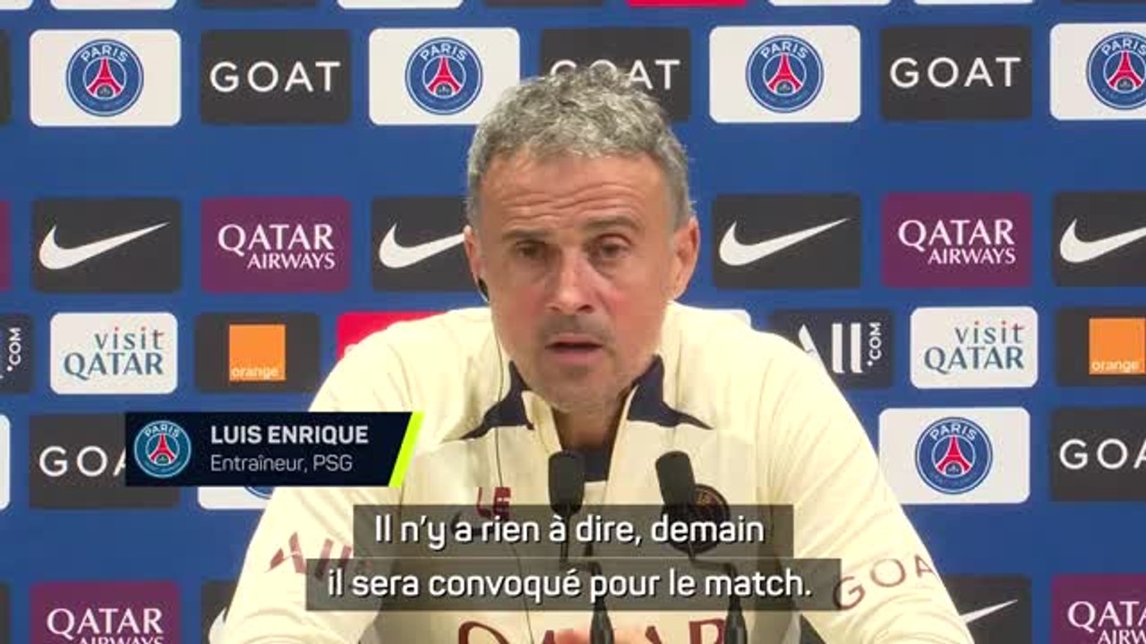 PSG - Luis Enrique : "Hakimi sera là contre Nantes"