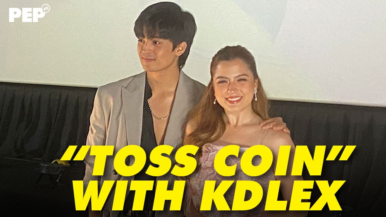 KD Estrada & Alexa Ilacad in Toss Coin Mediacon | PEP Goes To