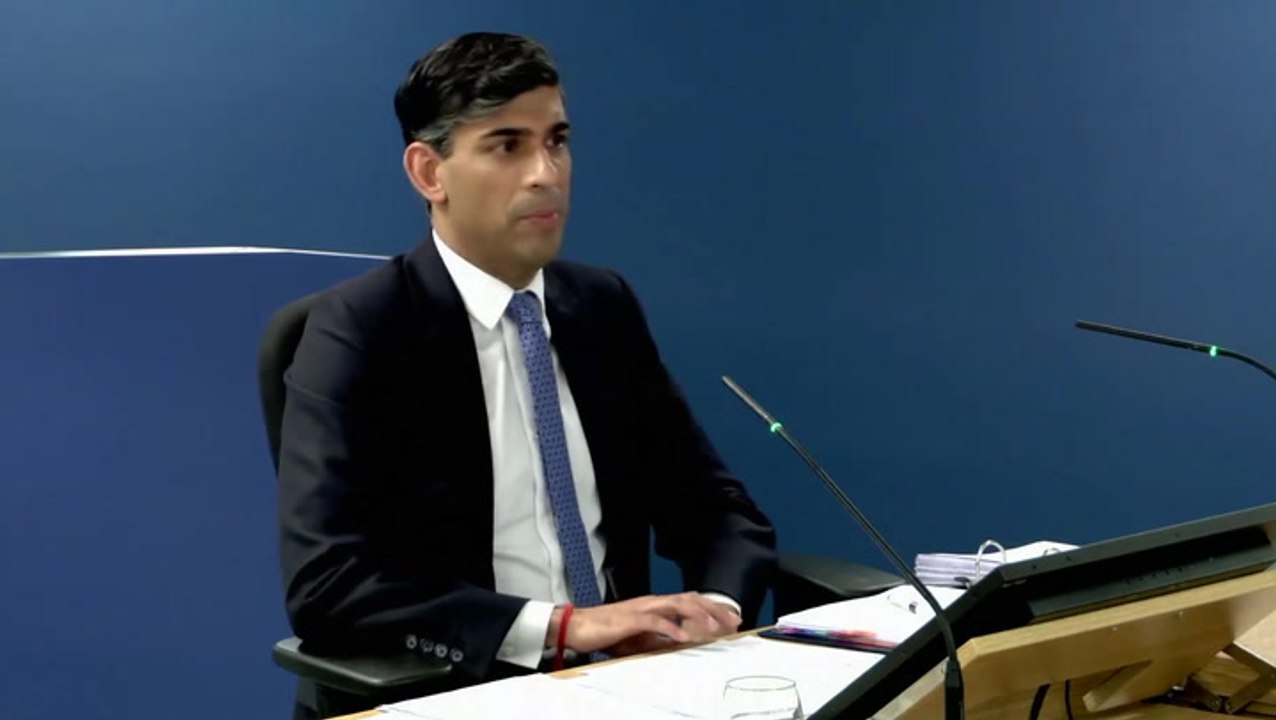 Sunak denies calling poor parents ‘freeloaders’ during Covid inquiry