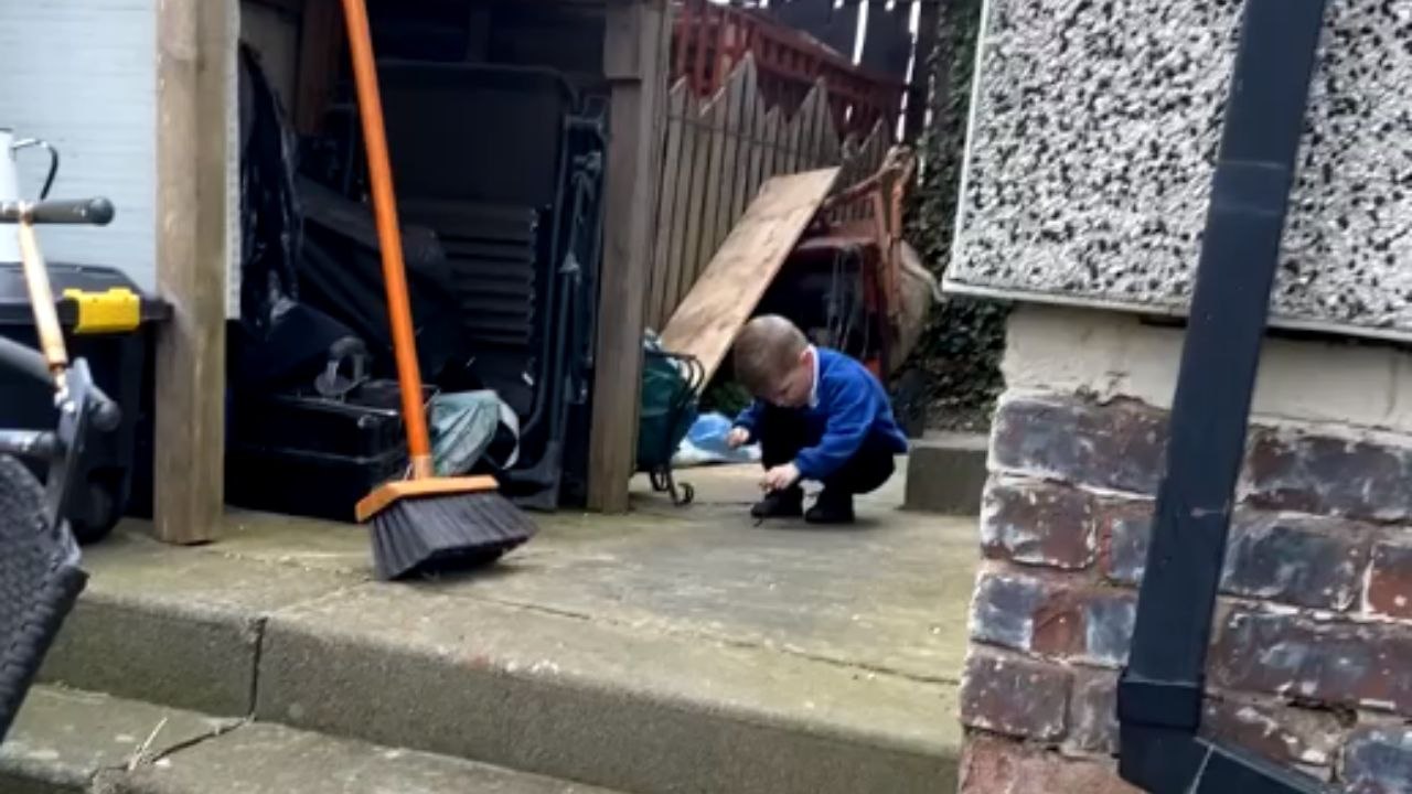 Poor worm gets cold treatment before being YEETED by a curious kid