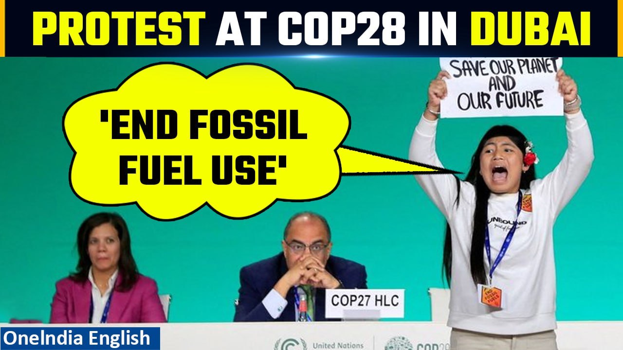 Young Indian Climate Activist Steals Spotlight at COP28| Calls to End Fossil Fuels| Oneindia