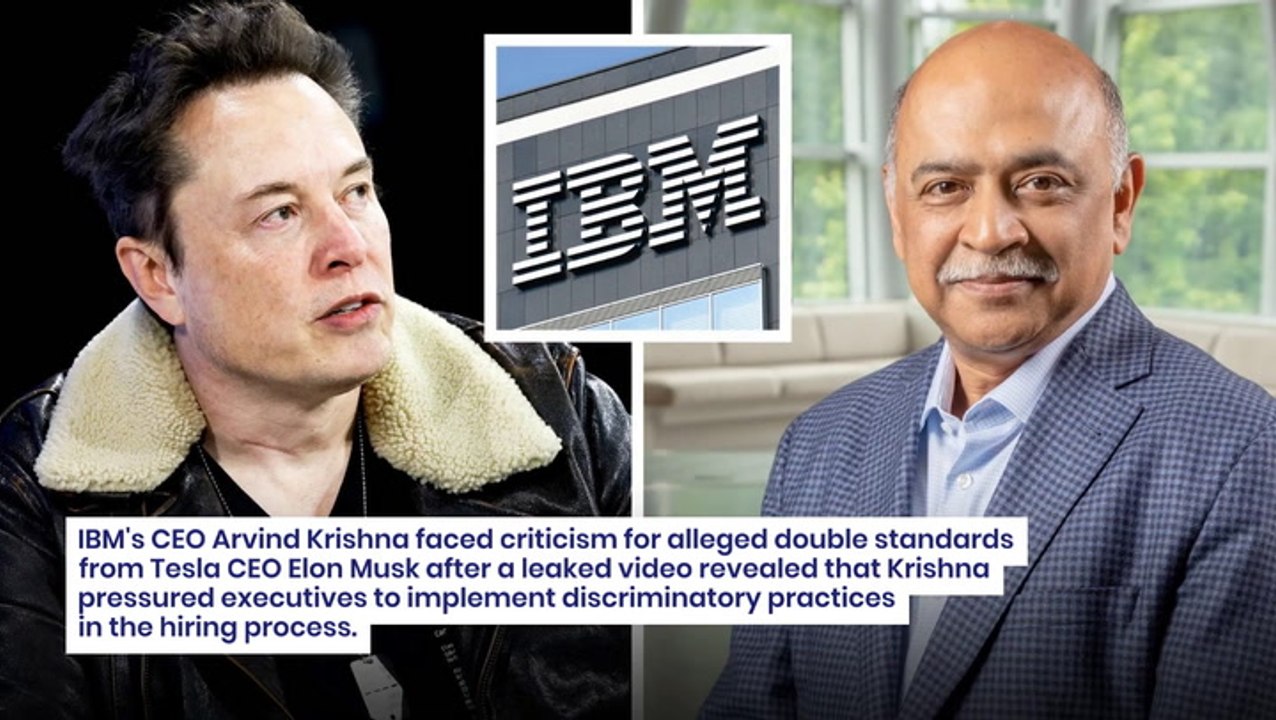 "Obviously Illegal:" Elon Musk Slams IBM Chief Arvind Krishna Over Leaked Video On Diversity-Focused Hiring Practices