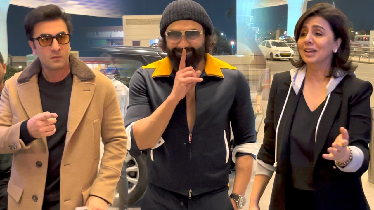 Ranbir Kapoor, Bobby Deol & Neetu Kapoor Showcase Their Airport Fashion