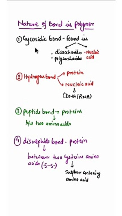 types of bond in biomoleules