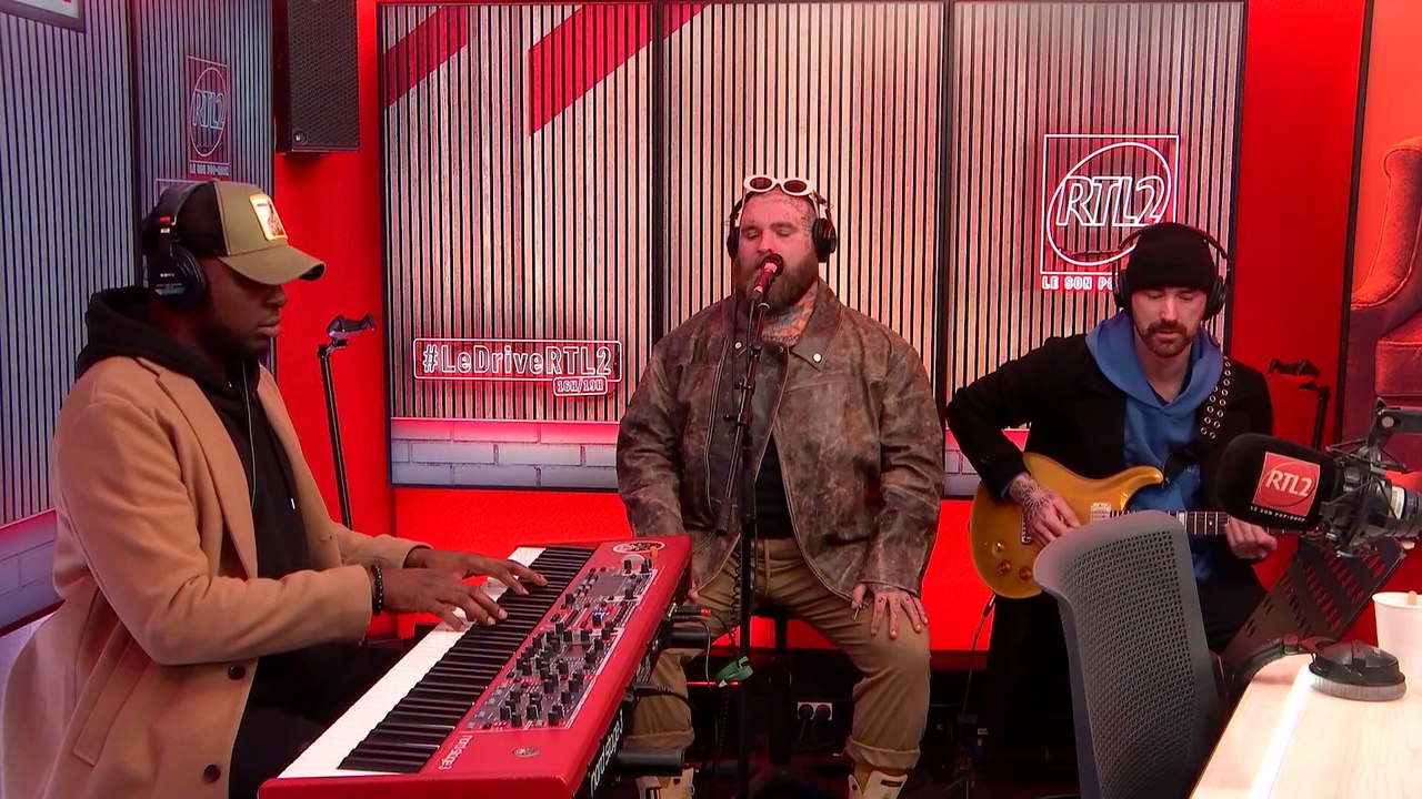 LIVE - Teddy Swims interprète "Lose Control" dans #LeDriveRTL2 (14/12/23) -