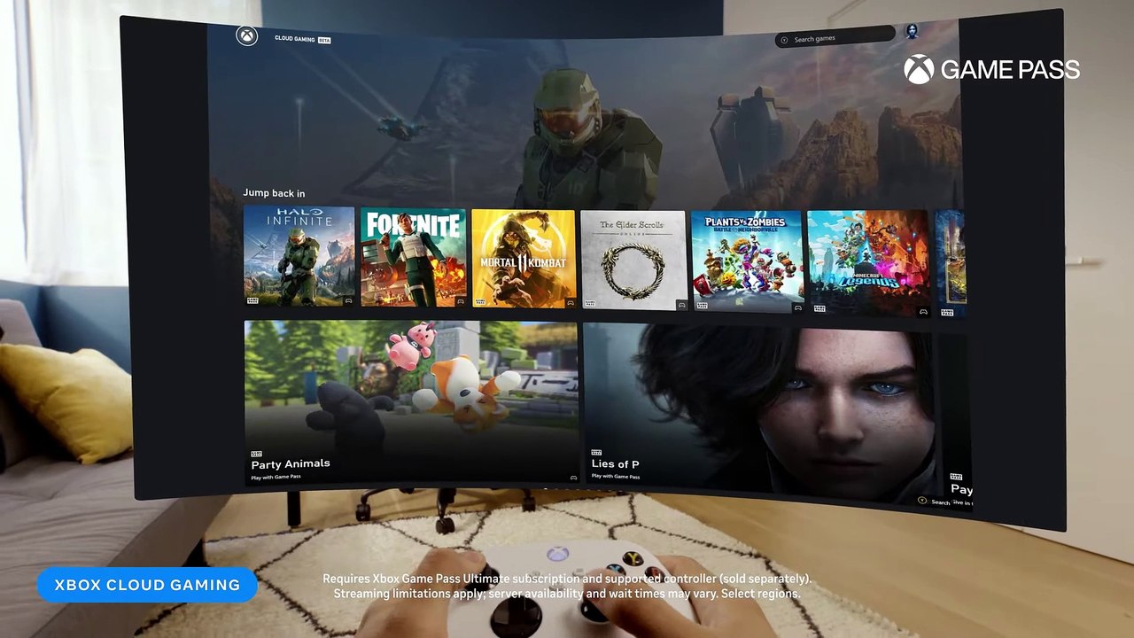 Xbox Cloud Gaming (Beta) en Meta Quest