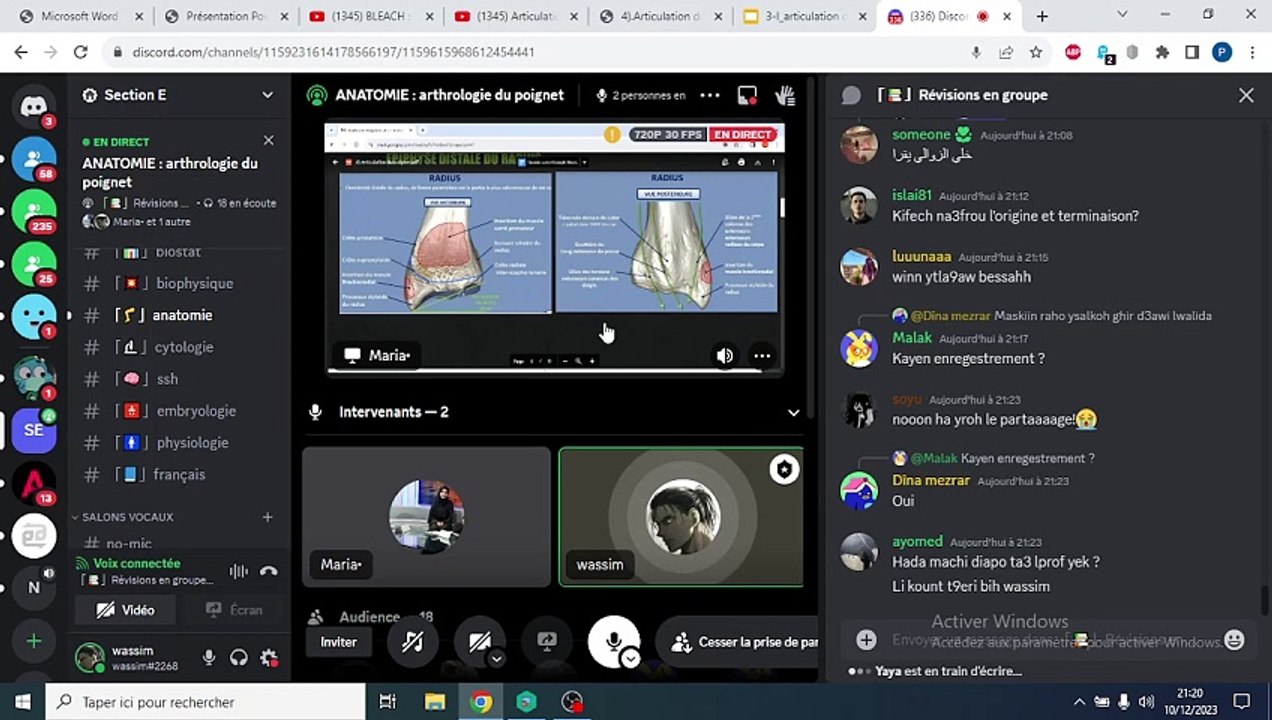 ARTICULATION DU POIGNET