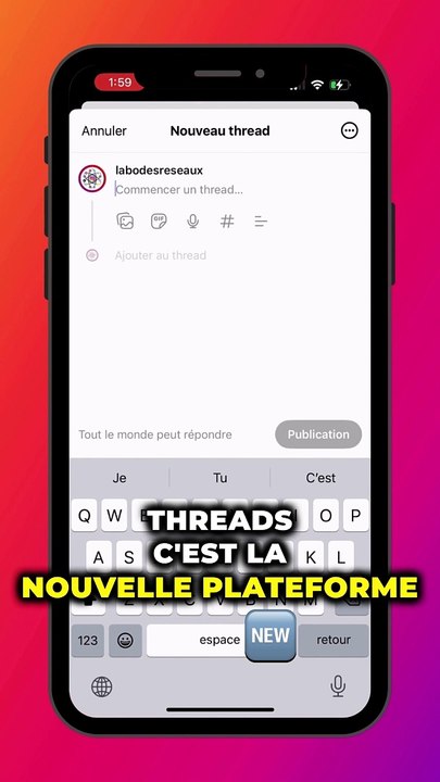 Instagram lance Threads