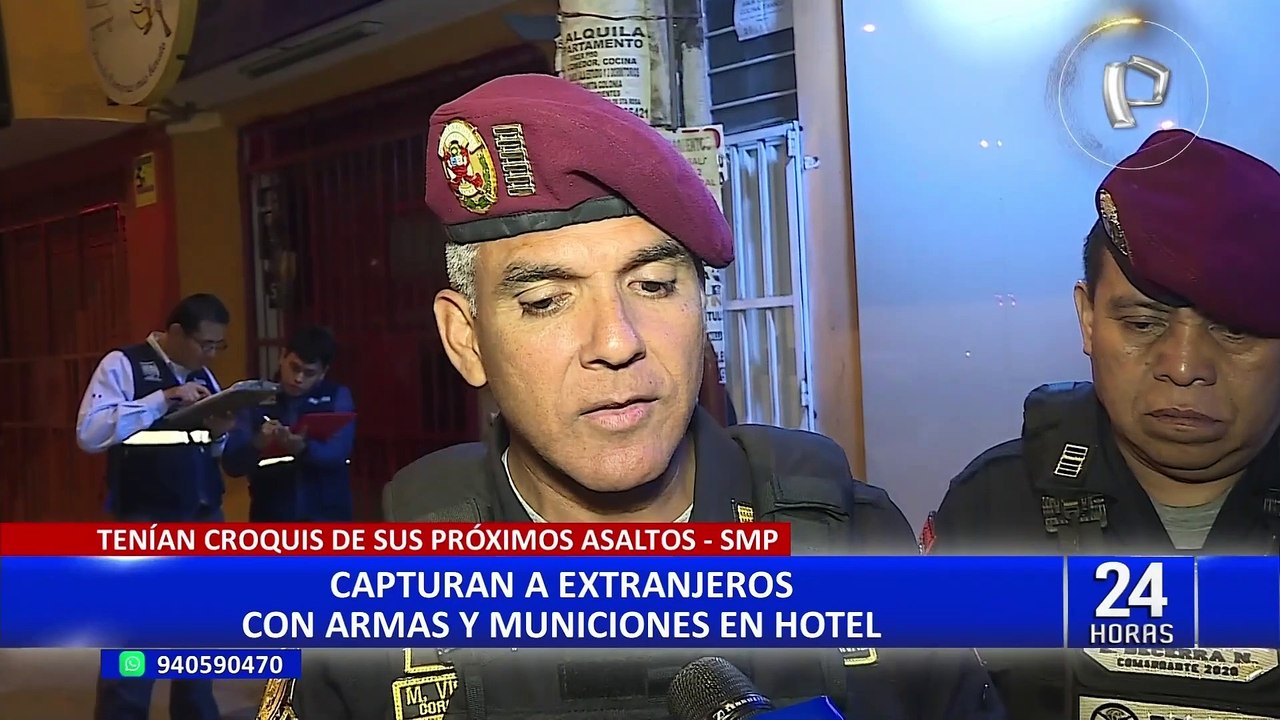 SMP: caen extranjeros con armamentos y un croquis de su próximo atraco