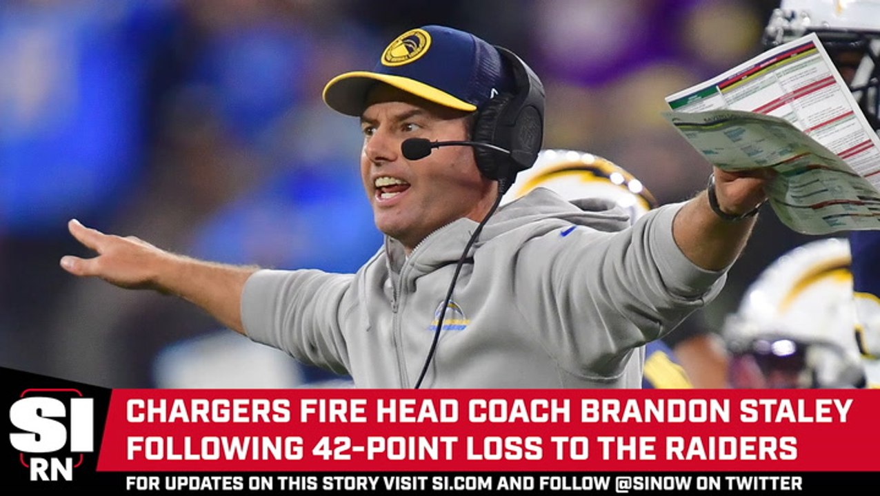 Chargers Fire Brandon Staley After 42-Point Loss to Raiders