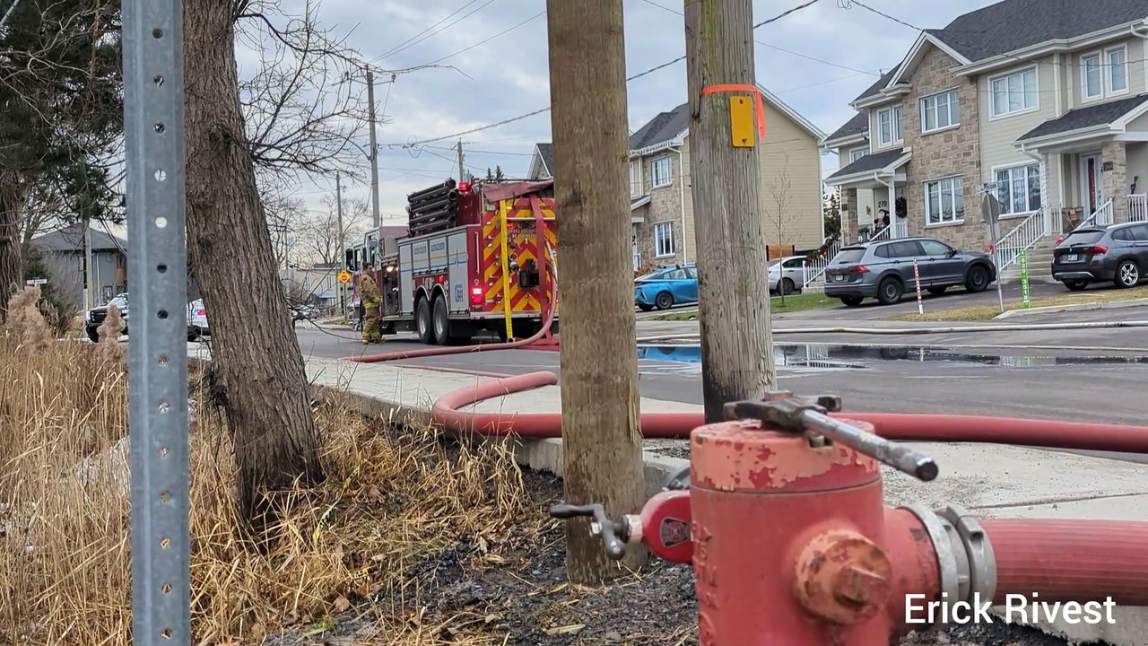 Incendie à Saint-Mathieu (Le Reflet - Erick Rivest)