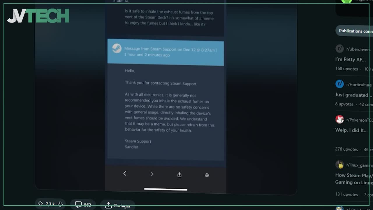 Daily Tech : Les renifleurs de Steam Deck