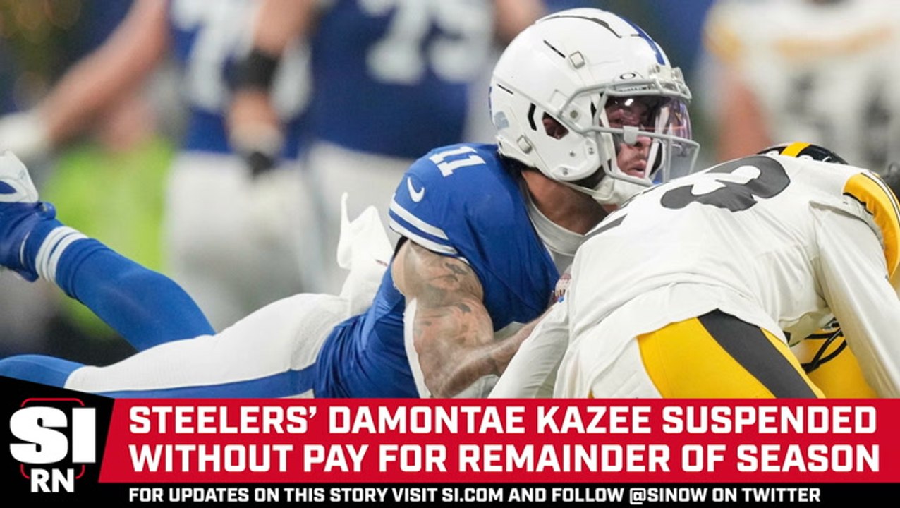 NFL Suspends Steelers' Damontae Kazee for Remainder of Season