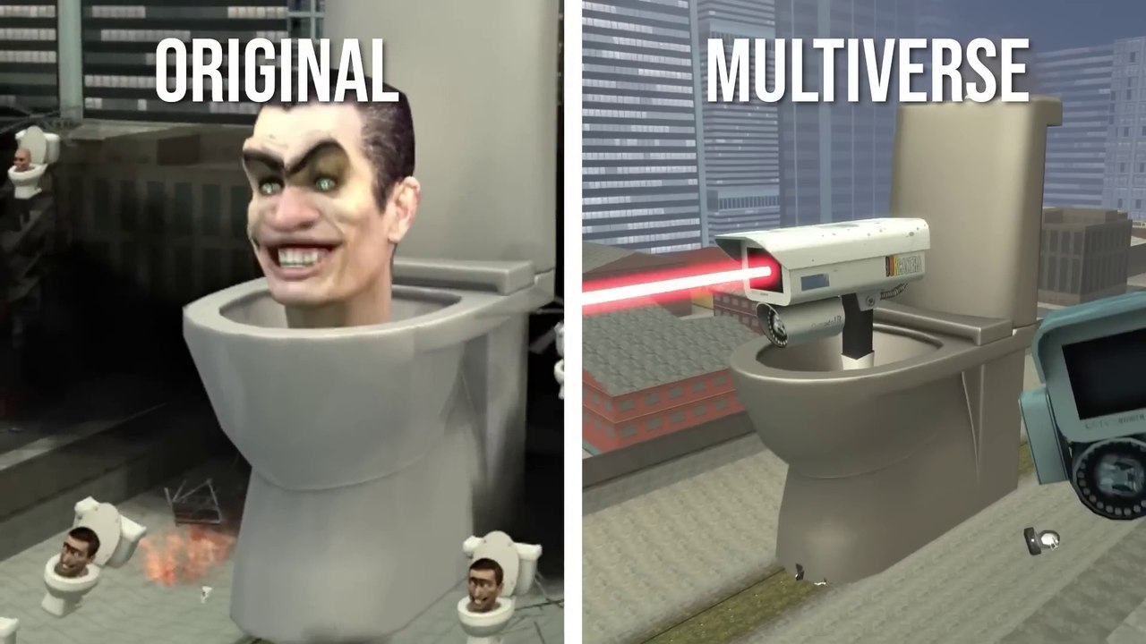 SKIBIDI-TOILET-ORIGINAL-vs-MULTIVERSE