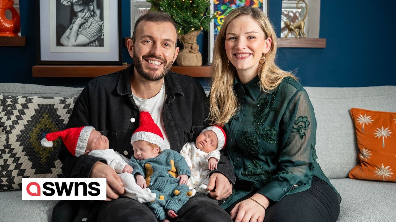 My triplets have made it home in time for Christmas after arriving two months early